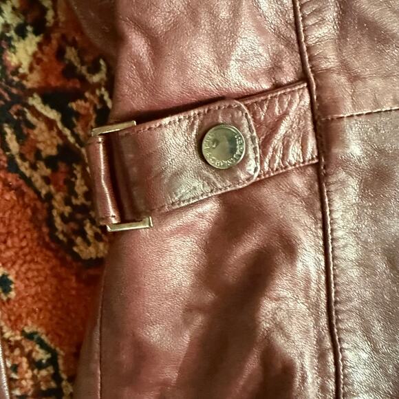 Bod & Christensen S Burgundy Butter Soft Leather Moto Style Jacket AMAZING - Picture 7 of 12
